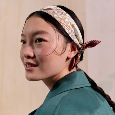 Attelage en Arbalete forever scarf 90 - Brown | Hermès